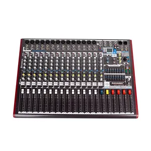 MP3 Jack 48V Power 14 Channel Audio Mixing Sound Mixer Console For Computer Recording And Studio