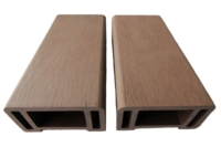 Rampe d'escalier moderne en WPC co-extrudé de haute qualité, exclusivité transfrontalière, pour balcon extérieur, 90H45, résistant à l'eau et à la rouille, pour jardin et villa