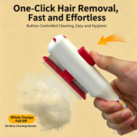Brosse de toilettage ABS à dents fines pour chats et chiens, outil de démêlage et de suppression des poils pour chats à poils longs