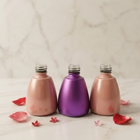 Flacon de vernis à ongles vide en verre personnalisé professionnel de 10 ml / 15 ml, portable, avec pinceau et bouchon