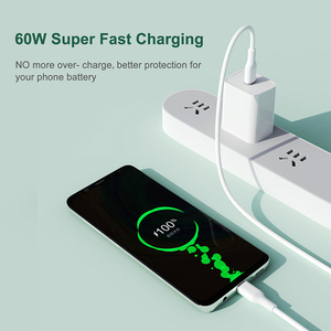 60W TPE USB 2.0 C-C cáp 15 sạc nhanh 3A loại C cáp cho điện thoại & máy tính trong kho sản phẩm - Product Image 5
