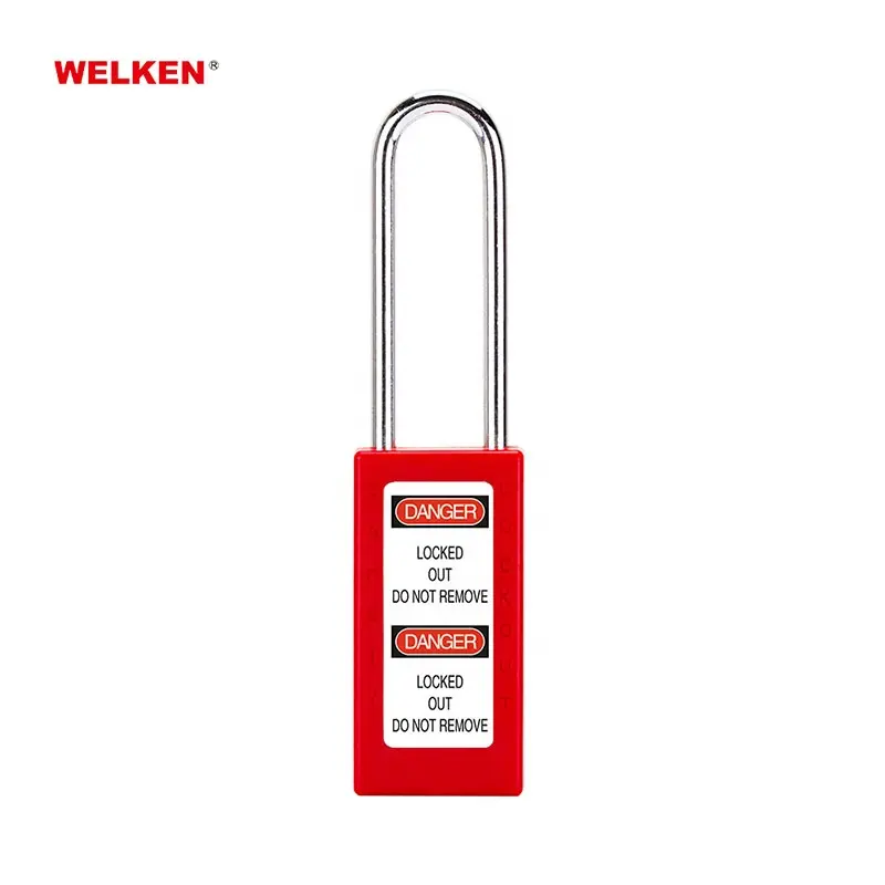 Hot sale lock beam height 76mm long lock body lockout tagout safety padlock without opening