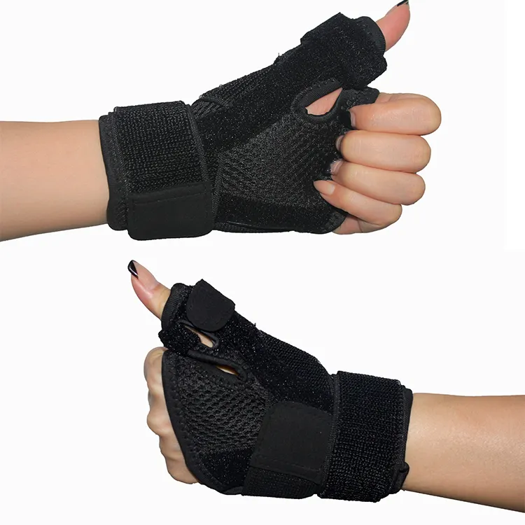 Sport Adjustable Copper Hand Wrist Splint Warmer Recovery Thumb Brace Wrist Brace