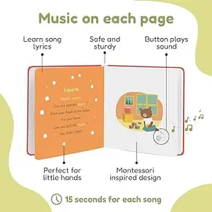 Libros de sonido interactivos en seis idiomas en español superventas para niños, canciones educativas de feliz cumpleaños, Material de papel para bebés - Product Image 3