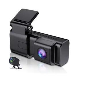 กล้องติดรถยนต์2K HD WiFi สำหรับรถยนต์กล้องติดหน้าและหลังขนาดเล็กกล้องมองกลางคืนแบบซ่อนกล้องคู่ผู้ผลิต