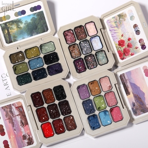 HONEY GIRL Kit de Vernis à Ongles Gel UV LED <span class=keywords><strong>Résine</strong></span> Soak-Off, Palette de Gels de Peinture Couleur Arc-en-ciel Solide Style Français pour Nail Art, Marque Privée - Product Image 1