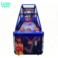 Machine de tir au basket-ball d'arcade commerciale, machine de jeu électronique à monnayeur, machine de jeu d'arcade de basket-ball multijoueur interactive