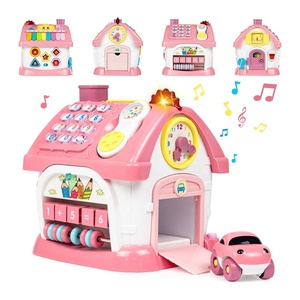 8 trong 1 Montessori âm nhạc học tập và chơi nhà đồ chơi trẻ mới biết đi đa chức năng hoạt động bận rộn nhà <span class=keywords><strong>Cube</strong></span> với ánh sáng và âm nhạc - Product Image 1