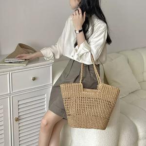 Sacs en rotin légers personnalisés avec logo, de haute qualité, pour femmes, idéaux pour les vacances en plein air et <span class=keywords><strong>la</strong></span> plage – Vente en gros directe usine - Product Image 3