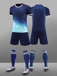 Terbaru produsen personalisasi Logo sepakbola Tracksuit cepat kering pakaian olahraga tim sepak bola seragam - Product Image 4