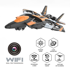 Jinying Avion télécommandé 2,4 GHz en mousse, avion de chasse acrobatique avec transmission vidéo en direct, jouet volant RC pour enfants, idéal pour l'extérieur - Product Image 3