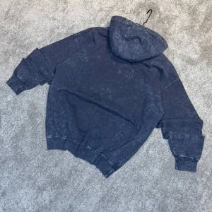 High Quality Manufacturer Custom Hoodies 400gsm Washed Old Ink Splashed <b>White</b> Spray Dyed Hoodie Velvet <b>Sweatshirt</b> by Man - Product Image 6