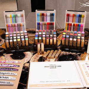 Ladai ชุดยาทาเล็บสีเจล96สีมาใหม่ตะไบเล็บแช่เล็บร้านเสริมสวยโคมไฟ LED ยาวยาวฟรี - Product Image 1