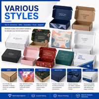 Boîte d'emballage en carton ondulé personnalisée pour cadeaux de Noël avec logo pour les commandes d'expédition de fêtes