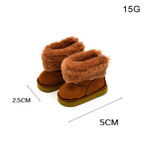 Chaussures de poupée 1/6, <span class=keywords><strong>bottes</strong></span> de neige pour poupées <span class=keywords><strong>en</strong></span> coton de 20 cm, <span class=keywords><strong>bottes</strong></span> d'hiver - Product Image 5