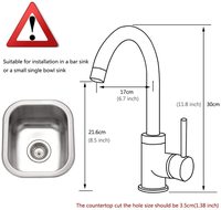 FLG Mélangeur d'eau chaude et froide monotrou Robinets de cuisine modernes Robinets de cuisine Mélangeur de cuisine en laiton Évier