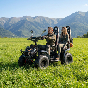 <span class=keywords><strong>Quad</strong></span> électrique tout-terrain 4x4 pour adultes, 6000W <span class=keywords><strong>60V</strong></span> 50Ah, avec batterie au lithium, deux places, idéal pour la ferme, la chasse et les sorties familiales - Product Image 1