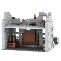 NOUVEAU Kit de Construction de Scènes Militaires Briques d'Architecture Brisées Modèle de Simulation de Guerres Jouets Éducatifs Créatifs DIY pour Enfants MOC5073
