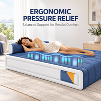 Matelas Gonflable Moderne King Size avec Pompe à Pied Intégrée Personnalisable – Ensemble de Meubles pour Chambre, Camping Intérieur et Utilisation Extérieure