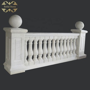 Conception moderne en plein air <span class=keywords><strong>pas</strong></span> <span class=keywords><strong>cher</strong></span> prix villa décorative beige granit pierre <span class=keywords><strong>balustrade</strong></span> - Product Image 5