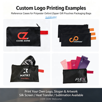Protège-tibias de football personnalisés, équipement sportif, sac de rangement en tissu polyester à fermeture éclair, emballage cadeau promotionnel, pochette plate à fermeture éclair