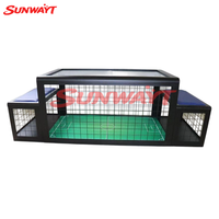 Machine de jeu de football en métal à monnayeur pour deux joueurs, interface anglaise, pour zone de divertissement pour enfants, noir, 110/220V, SUNWAYT personnalisé