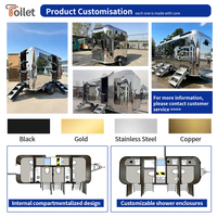 Concession Country Luxury Remorque Sanitaire Portable 2 Cabines en Acier Inoxydable pour Événements VIP Vente en Gros Usine