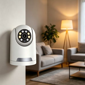 Caméra de sécurité WiFi double éclairage, détection de mouvement PIR, vision nocturne couleur, CMOS 355, grand angle, stockage Cloud/<span class=keywords><strong>Micro</strong></span> SD, faible consommation - Product Image 5