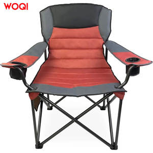 Silla Plegable Extra Grande Woqi, Silla de Playa Portátil para Exteriores con Portavasos Doble, Naranja - Product Image 2