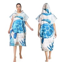 Serviette de plage à capuche personnalisée avec logo pour adultes, pour la natation, le surf et la piscine