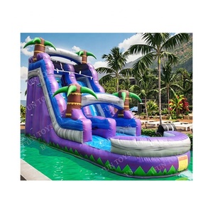 Tobogán Acuático Inflable <span class=keywords><strong>de</strong></span> Doble Carril <span class=keywords><strong>de</strong></span> 40 pies <span class=keywords><strong>de</strong></span> Grado Comercial, Diseño <span class=keywords><strong>de</strong></span> Palmera Tropical, Material <span class=keywords><strong>de</strong></span> PVC <span class=keywords><strong>de</strong></span> 0.55mm, para Parques <span class=keywords><strong>de</strong></span> Aventura y Deportivos - Product Image 3