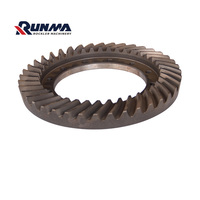 Paire d'engrenages coniques hélicoïdaux de haute qualité pour système d'essieu avant de réducteur principal de moteur de chargeuse, fabrication RUNMA 81807A00000000-52