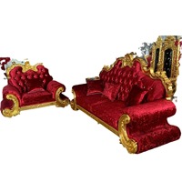 Vente directe d'usine Canapé en PU de style européen pour petits/grands appartements Salon haut de gamme Canapé une place Combinaison 123