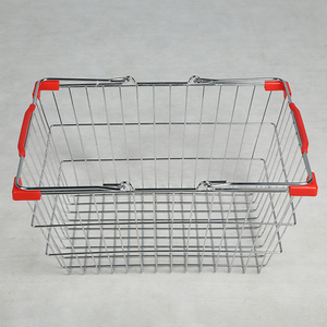 Chất lượng cao kim loại Chrome thuận tiện mua sắm giỏ siêu thị bền dây giỏ - Product Image 3