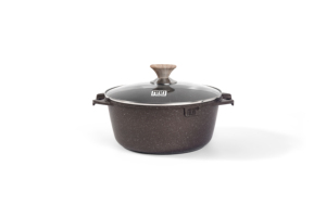 MGC Kitchen Serie rumana Ollas para sopa 20/22/24/26/28/30/32 cm Juegos de utensilios de cocina con fondo de inducción Revestimiento de mármol para restaurantes - Product Image 6