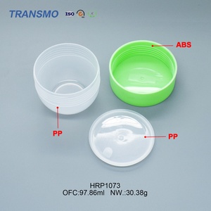 Ensemble de pots en plastique blanc vides pour soins de la peau Contenant pour soins de la peau avec bouchon Logo personnalisé Pots de soins de la peau de luxe - Product Image 3