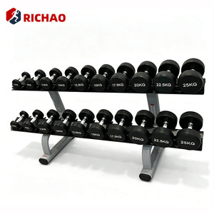 Home Gym Strength Training Equipment 2 Layer Hex <strong>Dumbell</strong> Rack Commercial Dumbbell 10 Pairs 2 Tier Dumbbell Rack <strong>Stand</strong> - Product Image 6