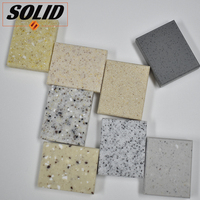 Plaque de surface solide en acrylique pur, couleur grainée, pierre artificielle