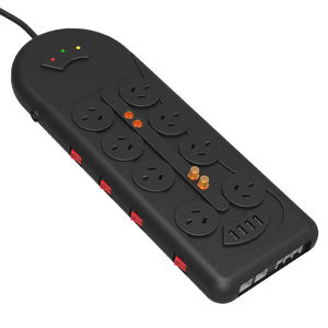 Protector <span class=keywords><strong>de</strong></span> Sobretensión Vastfafa Powerboard TV-SAT con Enchufe <span class=keywords><strong>de</strong></span> Extensión, Puerto <span class=keywords><strong>de</strong></span> Carga USB, 8 Tomas <span class=keywords><strong>de</strong></span> Corriente, 10A, Protección Contra <span class=keywords><strong>Incendios</strong></span> Personalizada SDK - Product Image 6