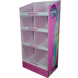 Expositor de suelo de cartón de gran capacidad para supermercado, soporte de exhibición de suelo de papel de alta calidad - Product Image 2