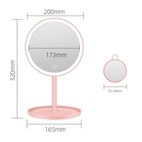 Cermin Rias LED Pintar Modern dengan Kontrol Sentuh, Cermin Rias Berlampu untuk Dekorasi Rumah