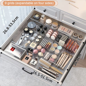 Caja de almacenamiento de partición de plástico al por mayor, cajón rectangular para joyería, maquillaje, cocina, organizador acrílico, cajón, almacenamiento de diapositivas - Product Image 6