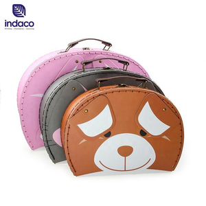 Mini Cardboard <b>Suitcase</b> Luggage Cardboard Purse Gift <b>Storage</b> Box with Handle - Product Image 2