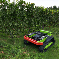 Tondeuse à gazon robotisée intelligente autopropulsée télécommandée sur chenilles pour jardin - Offre Spéciale