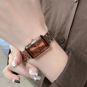 Montre CILOA marron rétro personnalisable pour femmes, nouvelle tendance 2025, mode de haute qualité, étanche, cadeau de luxe, montre à quartz - Product Image 2