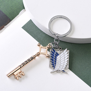 พวงกุญแจ Mikasa <span class=keywords><strong>Levi</strong></span> รูปอนิเมะชุดกุญแจปีกของเสรีภาพในการสอบสวน - Product Image 3