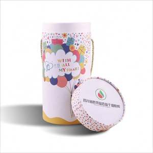 Cylindre Transparent Tube Clair Calcium Candlle Or Bonbons Toile Produit Carbone Carte Cadeau Avec Fenêtre En Carton Blanc - Product Image 1