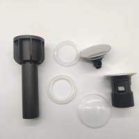 Égouttoir d'évier Pop up pour salle de bain Bouchon de vidange noir mat pour éviter le colmatage Égouttoir de lavabo chromé