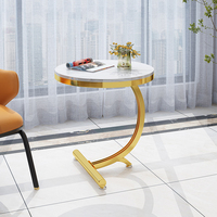 Canapé d'angle rond en acier inoxydable, meuble de salon, de luxe, couleur or et marbre, disponible en 2 tailles
