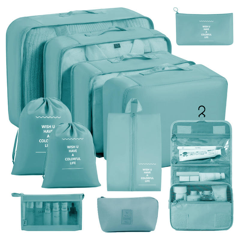 [eleven-piece toiletry and makeup set] korean blue